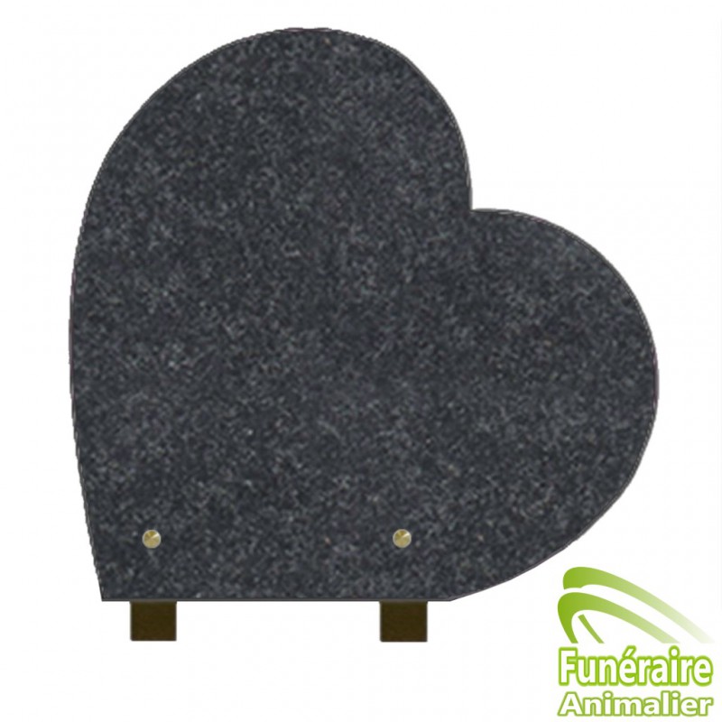 PLAQUE FUNÉRAIRE COEUR SUR PIEDS ALU IMPALA PLAQUE FUNÉRAIRE COEUR SUR PIEDS ALU IMPALA