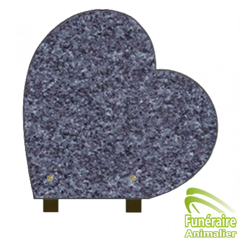 PLAQUE FUNÉRAIRE COEUR SUR PIEDS ALU LANHELIN PLAQUE FUNÉRAIRE COEUR SUR PIEDS ALU LANHELIN