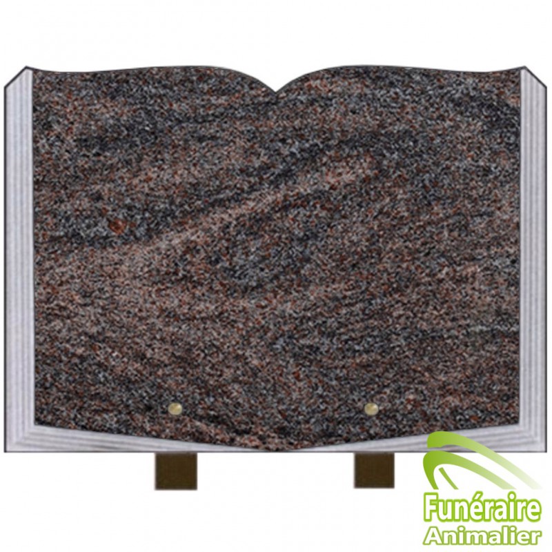 PLAQUE FUNÉRAIRE GRANIT LIVRE OUVERT SUR PIEDS POUR ANIMAUX PARADISO PLAQUE FUNÉRAIRE GRANIT LIVRE OUVERT SUR PIEDS POUR ANIMAUX PARADISO
