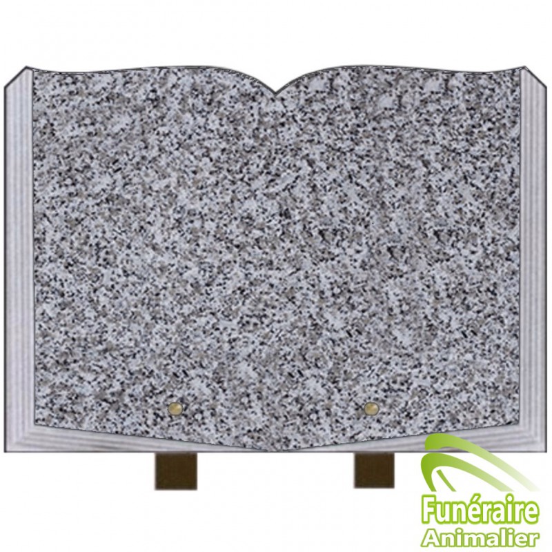 PLAQUE FUNÉRAIRE GRANIT LIVRE OUVERT SUR PIEDS POUR ANIMAUX TARN PLAQUE FUNÉRAIRE GRANIT LIVRE OUVERT SUR PIEDS POUR ANIMAUX TARN