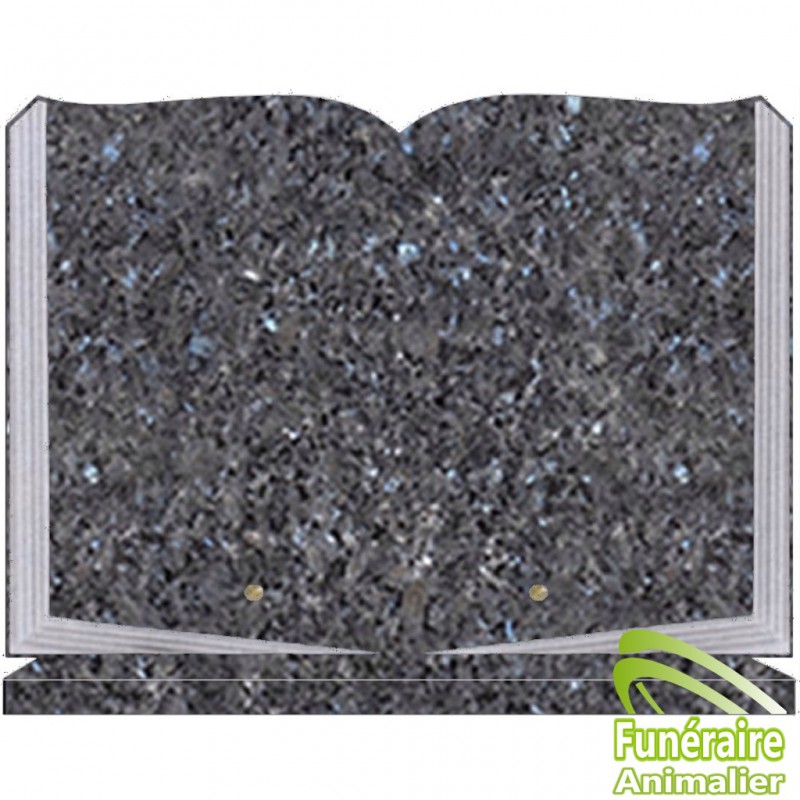 PLAQUE FUNÉRAIRE GRANIT LIVRE OUVERT SUR SOCLE POUR ANIMAUX LABRADOR BLEU PLAQUE FUNÉRAIRE GRANIT LIVRE OUVERT SUR SOCLE POUR ANIMAUX LABRADOR BLEU