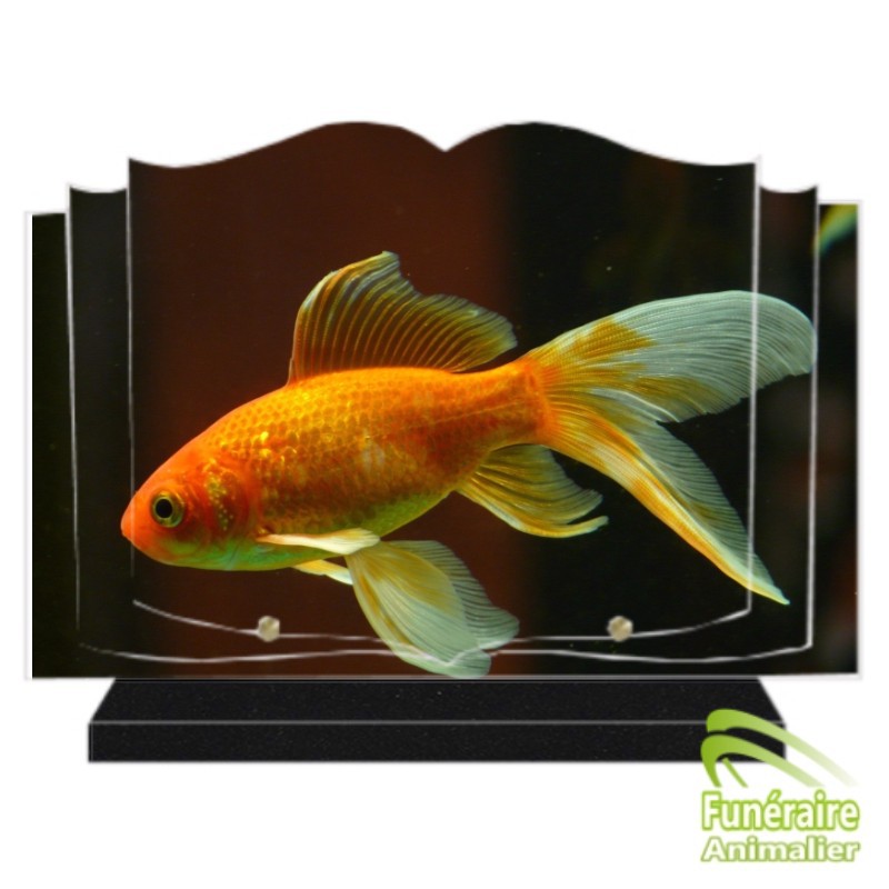 PLAQUE FUNÉRAIRE ALTUGLAS LIVRE OUVERT POISSON ROUGE 110002 PLAQUE FUNÉRAIRE ALTUGLAS LIVRE OUVERT POISSON ROUGE 110002