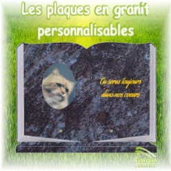 plaques funeraires granit personnalisables pour animaux
