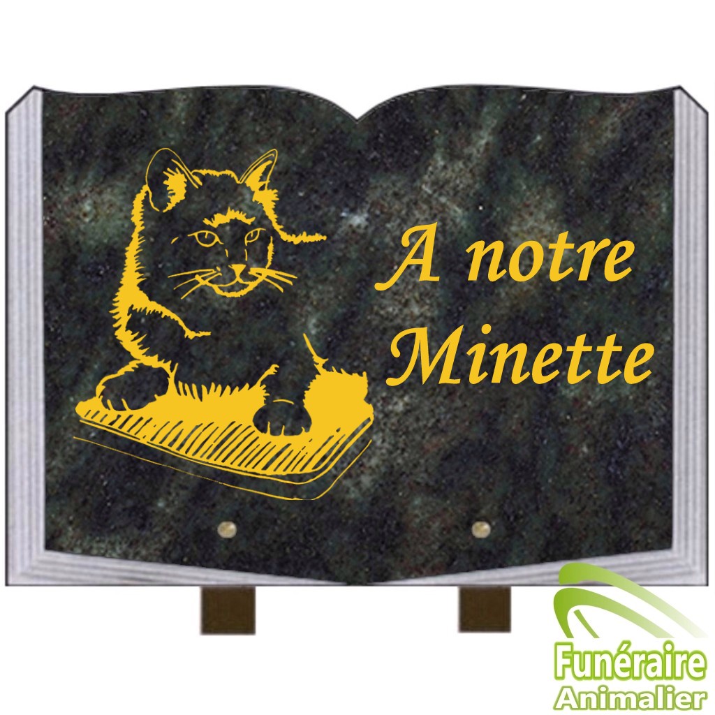 plaque funeraire granit pour chat