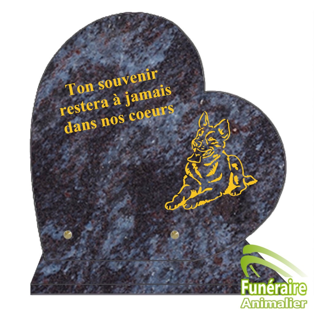 plaque funeraire granit pour chien